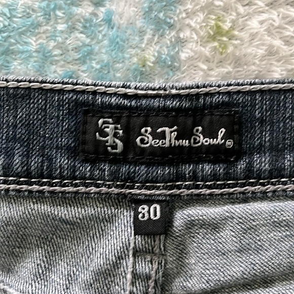 See Thru Soul Women’s 30. “Marilyn skinny” low rise. 98% cotton, 2% spandex. - Picture 5 of 6